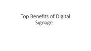Top Benefits of Digital Signage (1)