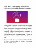AppJetty Dropshipping Manager for Shopify: Streamline Shipping Process PowerPoint PPT Presentation