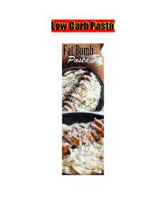 Low Carb Pasta
