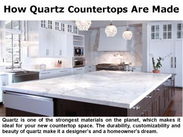 How are Granite Countertops Made?
