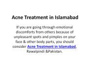 Acne Treatment in Islamabad