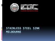 Stainless Steel Sink in Melbourne