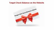Target Check Balance on the Website