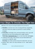 Four Steps To Choose The Right Van PowerPoint PPT Presentation