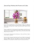 Special Days Marked with Flowers and Cakes PowerPoint PPT Presentation