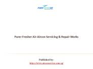 Aircon Servicing & Repair Works