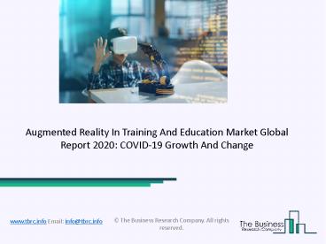 Augmented Reality In Training And Education Market Size, Growth, Opportunity and Forecast to 2030