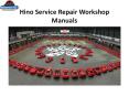 Hino Service Repair Workshop Manuals PowerPoint PPT Presentation