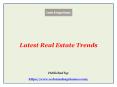 Latest Real Estate Trends PowerPoint PPT Presentation