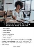 6 Essential Content Marketing Skills You Need to Master PowerPoint PPT Presentation