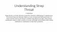 Understanding Strep Throat PowerPoint PPT Presentation