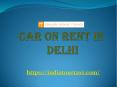 Car on Rent in Delhi