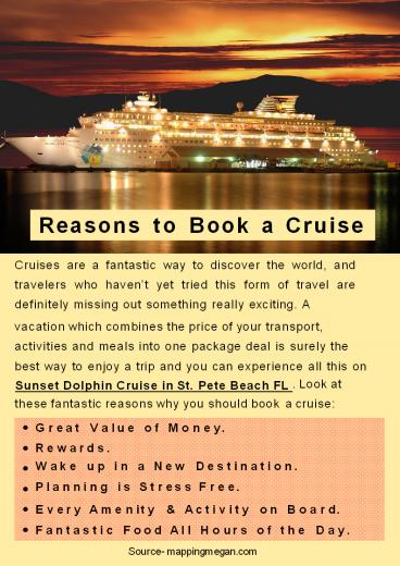 Reasons to Book a Cruise