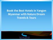 Best Hotels in Yangon Myanmar