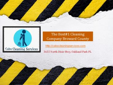 Post construction Cleaning Broward County FL