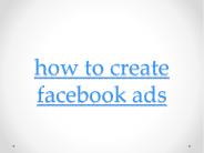 how to create facebook ads