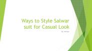 Ways Style Salwar Kameez | Mirraw