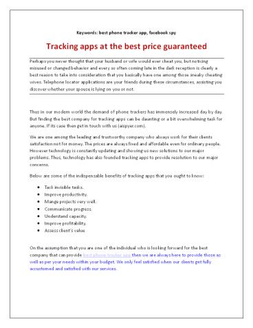 Tracking apps at the best price guaranteed (1)