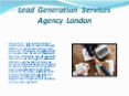 Lead Generation Services Agency London PowerPoint PPT Presentation