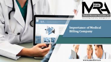 Importance of Medical Billing Company