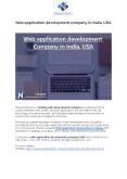 Web application development company in India, USA PowerPoint PPT Presentation