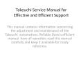 Takeuchi Service Manual for Effective and Efficient Support PowerPoint PPT Presentation
