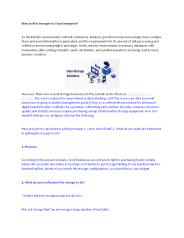 How to Pick Storages to Your Enterprise?