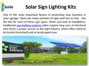 Solar Sign Lighting Kits