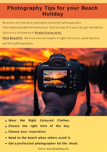 Photography Tips for your Beach Holiday