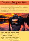 Photography Tips for your Beach Holiday PowerPoint PPT Presentation