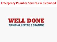 Emergency Plumber Services in Richmond