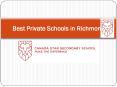 Best Private School in Richmond BC PowerPoint PPT Presentation