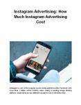 Instagram Advertising: How Much Instagram Advertising Cost PowerPoint PPT Presentation