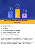 7 SEO Tips To Help Improve Business Website PowerPoint PPT Presentation