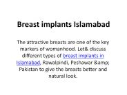 breast implants Islamabad