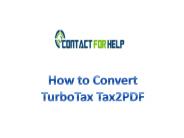 Quick Steps to Convert TurboTax PDF to Tax File