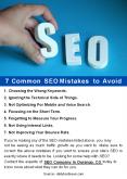 7 Common SEO Mistakes to Avoid PowerPoint PPT Presentation