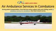 Air ambulance services in Coimbatore