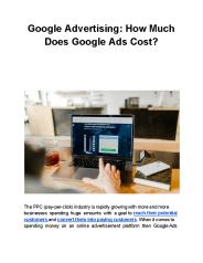 Google Advertising: How Much Does Google Ads Cost?