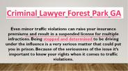 Criminal Lawyer Forest Park GA