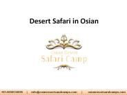 Desert Safari in Osian