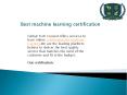 Best machine learning certification-Global Tech Council PowerPoint PPT Presentation