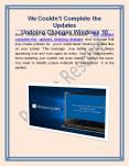 We Couldn’t Complete the Updates Undoing Changes Windows 10 PowerPoint PPT Presentation