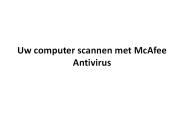 UW COMPUTER SCANNEN MET MCAFEE ANTIVIRUS