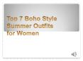 Top 7 Boho Style Summer Outfits for Women PowerPoint PPT Presentation