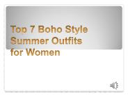 Top 7 Boho Style Summer Outfits for Women