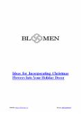Ideas for Incorporating Christmas Flowers Into Your Holiday Décor PowerPoint PPT Presentation