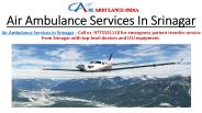 Air Ambulance Services in Srinagar
