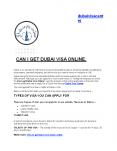 CAN I GET DUBAI VISA ONLINE PowerPoint PPT Presentation