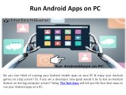 Run PC Android Apps